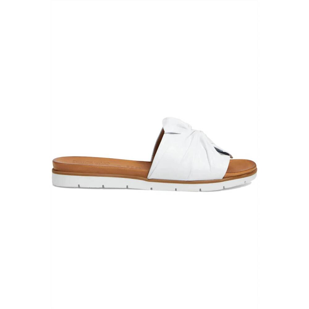 NEW SPRING STEP SHOES women's lavona slide sandal in white